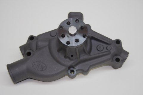 Water Pump - Mechanical - High Performance - 3/4 in Pilot - Short Design - Revised Impeller Entry - Aluminum - Black Ceramic - Small Block Chevy - Each