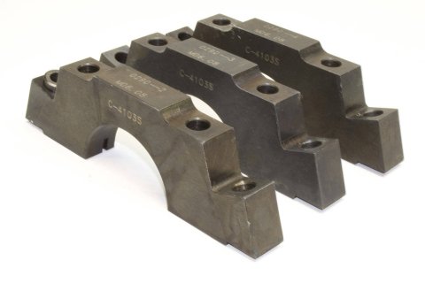 Main Cap - 4-Bolt - Center Caps - Splayed Bolts - Steel - 400 Journal - Small Block Chevy - Set of 3