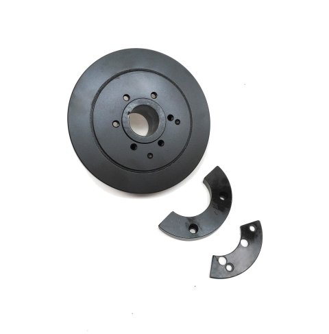 Harmonic Balancer - High Performance Sportsman - 7.300 in OD - Steel - Black Paint - External / Internal Balance - Small Block Mopar - Each