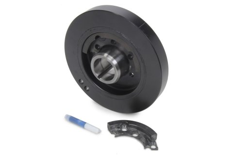 Harmonic Balancer - High Performance Sportsman - 7.30 in OD - Steel - Black Paint - External / Internal Balance - Mopar B / RB-Series / 426 Hemi - Each