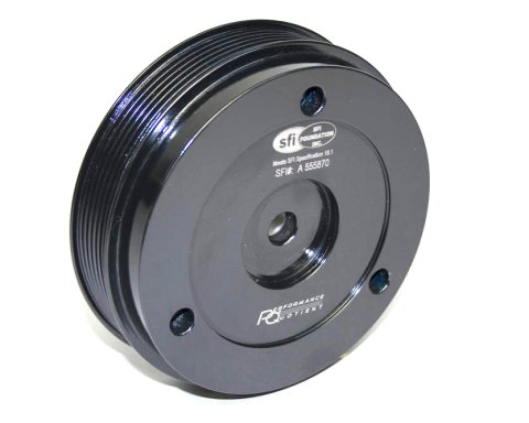 Harmonic Balancer - FluidGel - 138 mm OD - SFI 18.1 - Steel - Black Paint - Internal Balance - Supercharged - 1.6 L - BMW 4-Cylinder - Mini 2001-06 - Each