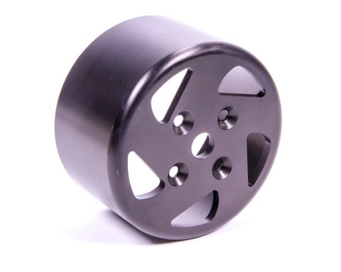 Water Pump Pulley - Serpentine - Smooth - 83 mm Deep - Aluminum - Black Anodized - 4-Bolt Pattern - GM LS-Series - Each