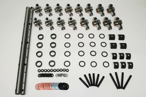 Rocker Arm - Shaft Mount - 1.50 Ratio - Roller Tip - Steel - Natural - Small Block Mopar - Kit