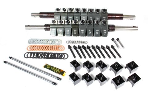 Rocker Arm - Platinum Series - Shaft Mount - 1.50 Ratio - Full Roller - Aluminum - Clear Anodized - Small Block Mopar - Kit