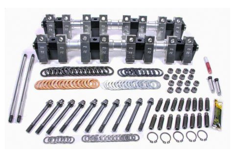 Rocker Arm - Platinum Series - Heavy Duty - Shaft Mount - 1.75 Ratio - Aluminum - Natural - FE-Series 1958-77 - Kit