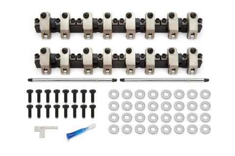 Rocker Arm - Platinum Pro Series - Shaft Mount - 1.70 Ratio - Full Roller - Aluminum - Clear Anodized - GM LS-Series - Kit