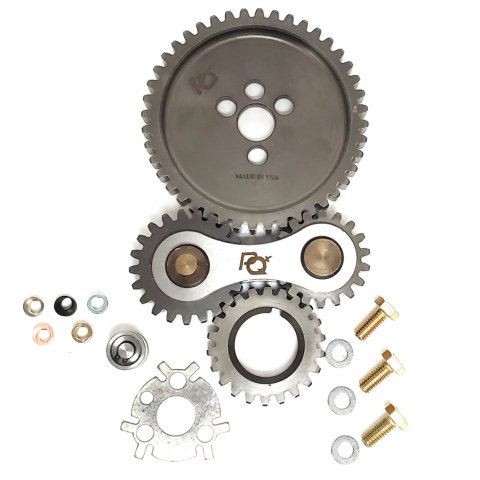 Timing Gear Drive - Dual Gear - Dual Idler - Quiet - Steel - Small Block Chevy - Kit