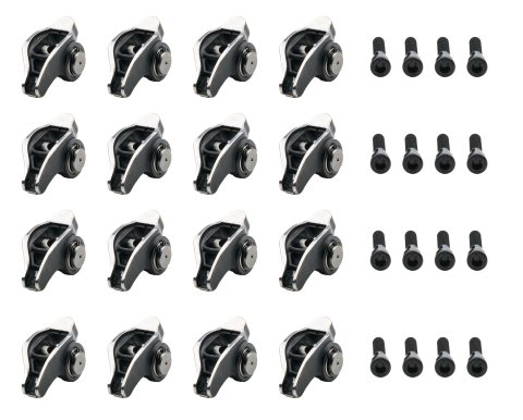 Rocker Arm - Platinum Pro Series - 8 mm Pedestal Mount - 1.70 Ratio - Full Roller - Stainless - Polished - LS3 / L92 / LS9 - GM LS-Series - Set of 16