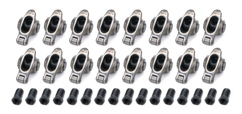 Rocker Arm - Elite Series - 7/16 in Stud Mount - 1.60 Ratio - Full Roller - Stainless - AMC V8 / Pontiac V8 / Oldsmobile V8 - Set of 16