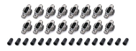 Rocker Arm - Elite Series - 7/16 in Stud Mount - 1.60 Ratio - Full Roller - Stainless - Small Block Chevy - Set of 16