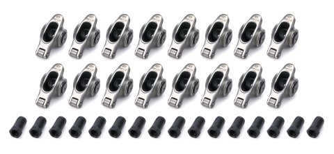 Rocker Arm - Elite Series - 7/16 in Stud Mount - 1.52 Ratio - Full Roller - Stainless - Pontiac V8 - Set of 16