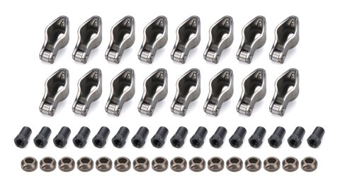 Rocker Arm - Sportsman - 3/8 in Stud Mount - 1.50 Ratio - Roller Tip - Self-Align - Steel - Small Block Chevy - Set of 16
