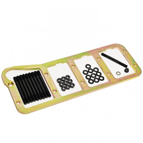 Main Cap Girdle - 0.375 in Thick - Hardware Included - Steel - Cadmium Plated - Small Block Ford - Kit