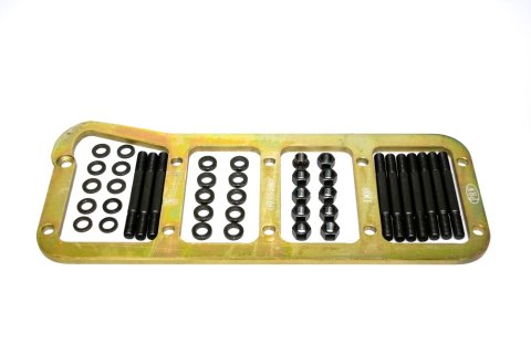 Main Cap Girdle - 0.375 in Thick - Hardware Included - Steel - Cadmium Plated - Small Block Ford 351W - Kit