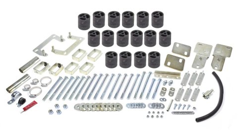 Body Lift - 3 in Lift - Front / Rear Bumper Brackets - Hardware Included - Nylon / Steel - Black / Zinc Oxide - Gas - Ford Ranger / Mazda B-Series 2001-11 - Kit