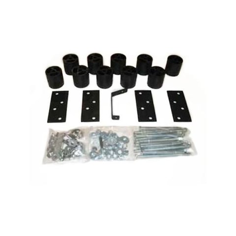 Body Lift - 3 in Lift - Front / Rear Bumper Brackets - Hardware Included - Nylon / Steel - Black / Zinc Oxide - Gas - Ford Explorer / Mazda Navajo 1990-94 - Kit