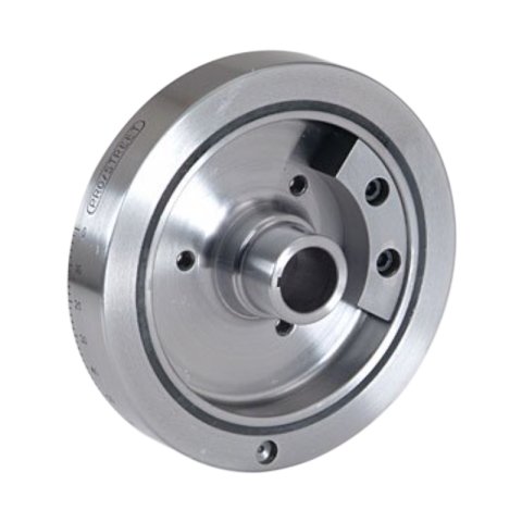 Harmonic Balancer - Pro Street - 8.0 in OD - Iron - Natural - External Balance - Small Block Chevy - Each