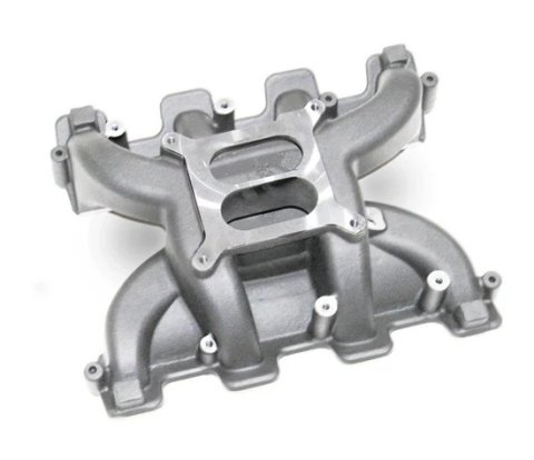 Intake Manifold - Hurricane EFI - Square Bore - Single Plane - Rectangle Port - Aluminum - Natural - GM LS-Series - Each