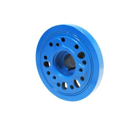 Harmonic Balancer - 6.54 in OD - Iron - Blue Paint - Internal Balance - Big Block Ford - Each