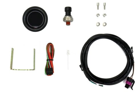 Oil Pressure Gauge - EVO - 0-150 psi - Electric - Digital - 2-1/16 in Diameter - Black Face - Blue / Red - Each