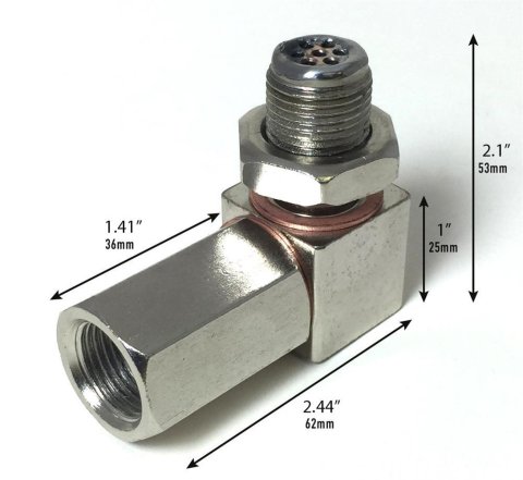 Oxygen Sensor - Cel Fix - 90 Degree - Steel - Zinc Plated - Various Applications - Each