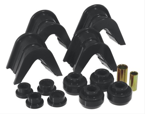 C-Bushing - 4 Degree Offset - Polyurethane - Black - Ford Fullsize Truck 1966-79 - Kit