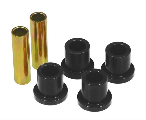 Spring Shackle Bushing - Rear - Polyurethane / Steel - Black / Cadmium Plated - Ford Fullsize Truck 1957-72 - Kit