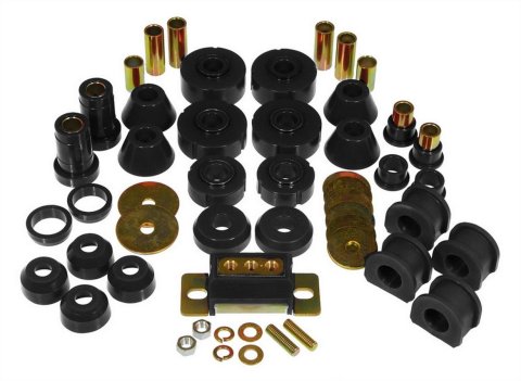 Bushing Kit - Suspension Bushings - Transmission Mount / Dust Boots / Body Bushings / Control Arm Bushings / Sway Bar Bushings - Polyurethane / Steel - Black / Cadmium Plated - GM Fullsize Truck 1967-72 - Kit