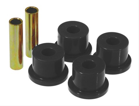 Spring Shackle Bushing - Rear - 1-3/4 in Bushing Diameter - Polyurethane / Steel - Black / Cadmium Plated - GM Fullsize Truck 1973-87 - Kit