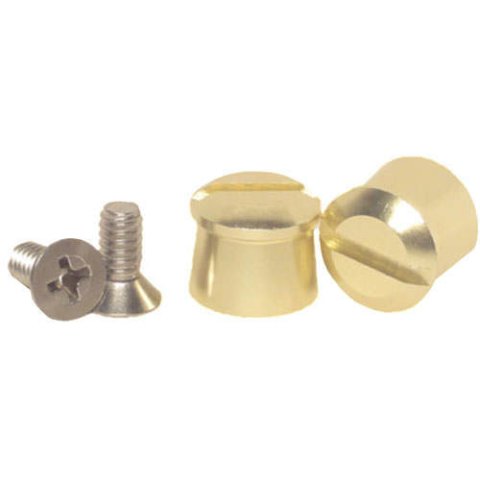 Helmet Tear Off Post - Aluminum - Gold Anodized - Pair