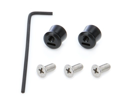 Helmet Tear Off Post - Hardware / Tools Included - Aluminum - Black Anodized - Kit
