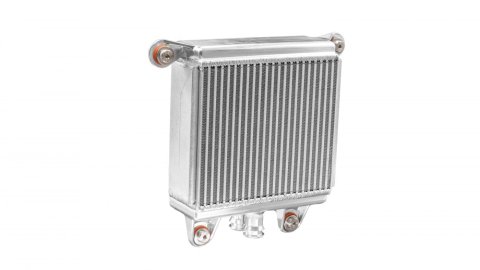 Heat Exchanger - Brick - 6.75 x 5.75 x 2.625 in Core - Aluminum - Natural - GM LS-Series - ZL1 - Chevy Camaro 2012-15 - Each