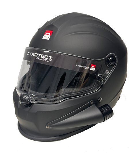 Helmet - ProSport - Full Face - Snell SA2020 - Head and Neck Support Ready - Side Air - Flat Black - Small - Each