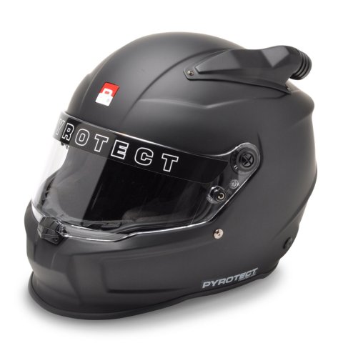 Helmet - Pro Air Flow Vortex - Full Face - Snell SA2020 - Head and Neck Support Ready - Flat Black - X-Large - Each
