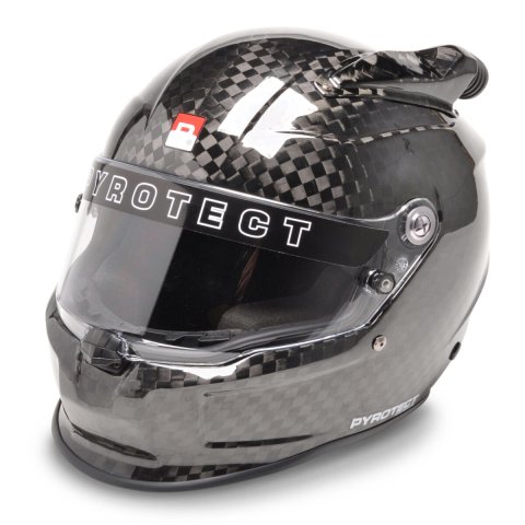Helmet - Pro Air Flow Vortex - Full Face - Snell SA2020 - Head and Neck Support Ready - Carbon Fiber - Medium - Each
