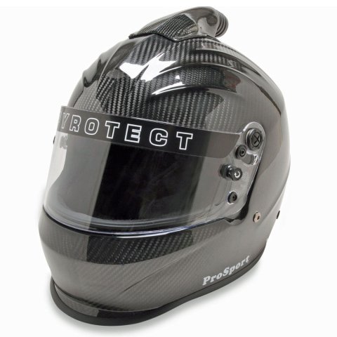 Helmet - ProSport Duckbill - Full Face - Top Air - Snell SA2020 - Head and Neck Support Ready - Carbon Fiber - Large - Each