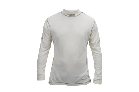 Underwear Top - Sport - SFI 3.3/1 - Long Sleeve - High Collar - Nomex - White - Medium - Each
