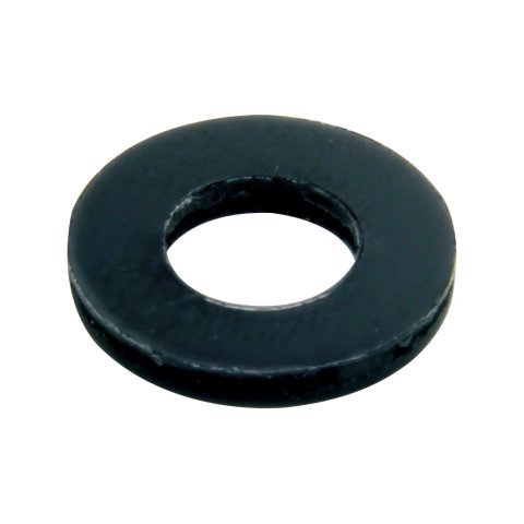 Flat Washer - 0.25 in ID - 0.5 in OD - Nylon - Black - Each