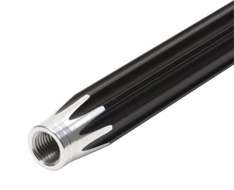 Suspension Tube - Scalloped - 24 in Long - 3/8-24 in Female Thread - Aluminum - Black Anodized / Natural - Each
