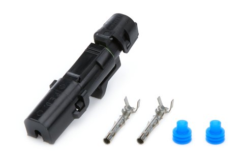 Electrical Connector - Weather Pack Sealed Connector - 1 Pin - Plastic - Black - Kit