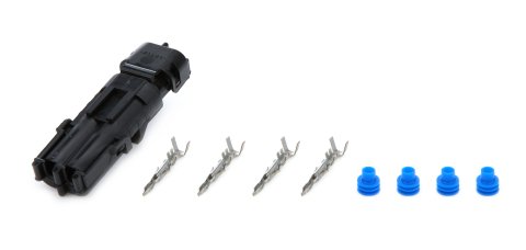 Electrical Connector - Weather Pack Sealed Connector - 2 Pin - Plastic - Black - Kit