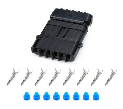 Electrical Connector - Weather Pack Sealed Connector - 6 Pin - Plastic - Black - Kit