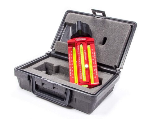 Caster / Camber Gauge - Analog - Magnetic Adapter - Carry Case - Aluminum - Red Anodized - Each