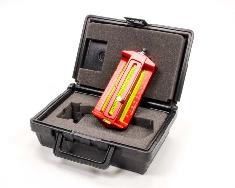 Caster / Camber Gauge - Analog - Requires Adapter - Carry Case - Aluminum - Red Anodized - Each