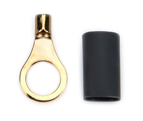 Ring Terminal - 16-14 Gauge Wire - 5/16 in Hole - Heat Shrink Included - Copper - Pair