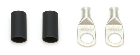 Ring Terminal - 6 Guage Wire - 5/16 in Hole - Heat Shrink Included - Copper - Tin Plated - Pair