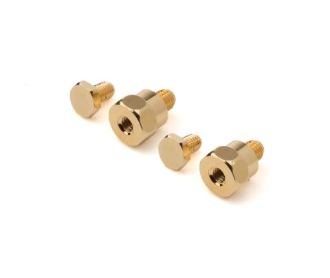 Battery Terminal Adapter - 5/16-18 in Thread - Side Mount - Copper - Gold Plated - Pair