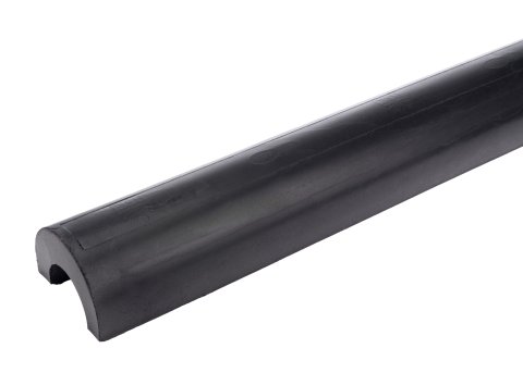 Roll Bar Padding - 36 in Long - 1-5/8 to 2 in Tube - C Shaped - Self Adhesive - Black - Each