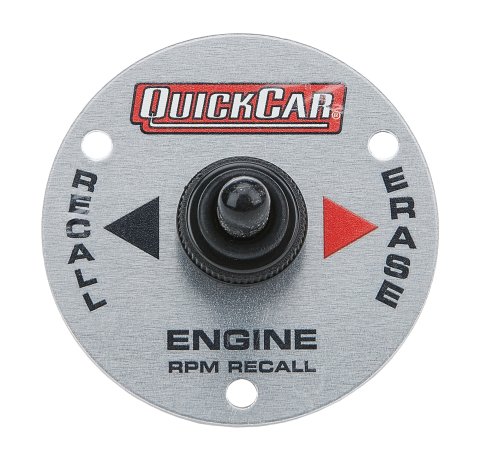 Toggle Switch - Remote Recall Tachometer - Momentary / Off / Momentary - 25 amps - 12V - Quickcar Remote Recall Tachometer - Each