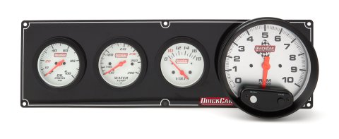 Gauge Panel Assembly - Extreme - Oil Pressure / Water Temperature / Voltmeter / Tachometer - White Face - Warning Light - Kit